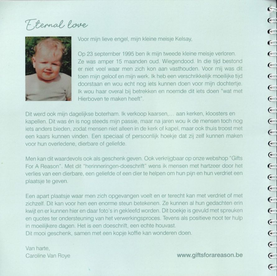 Gedachtenboekje Achterkant